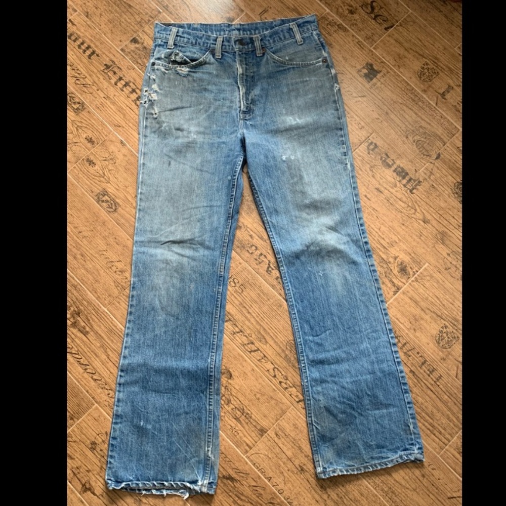 Vintage 1970s Levi’s 557 SF207 Destroyed Jeans
